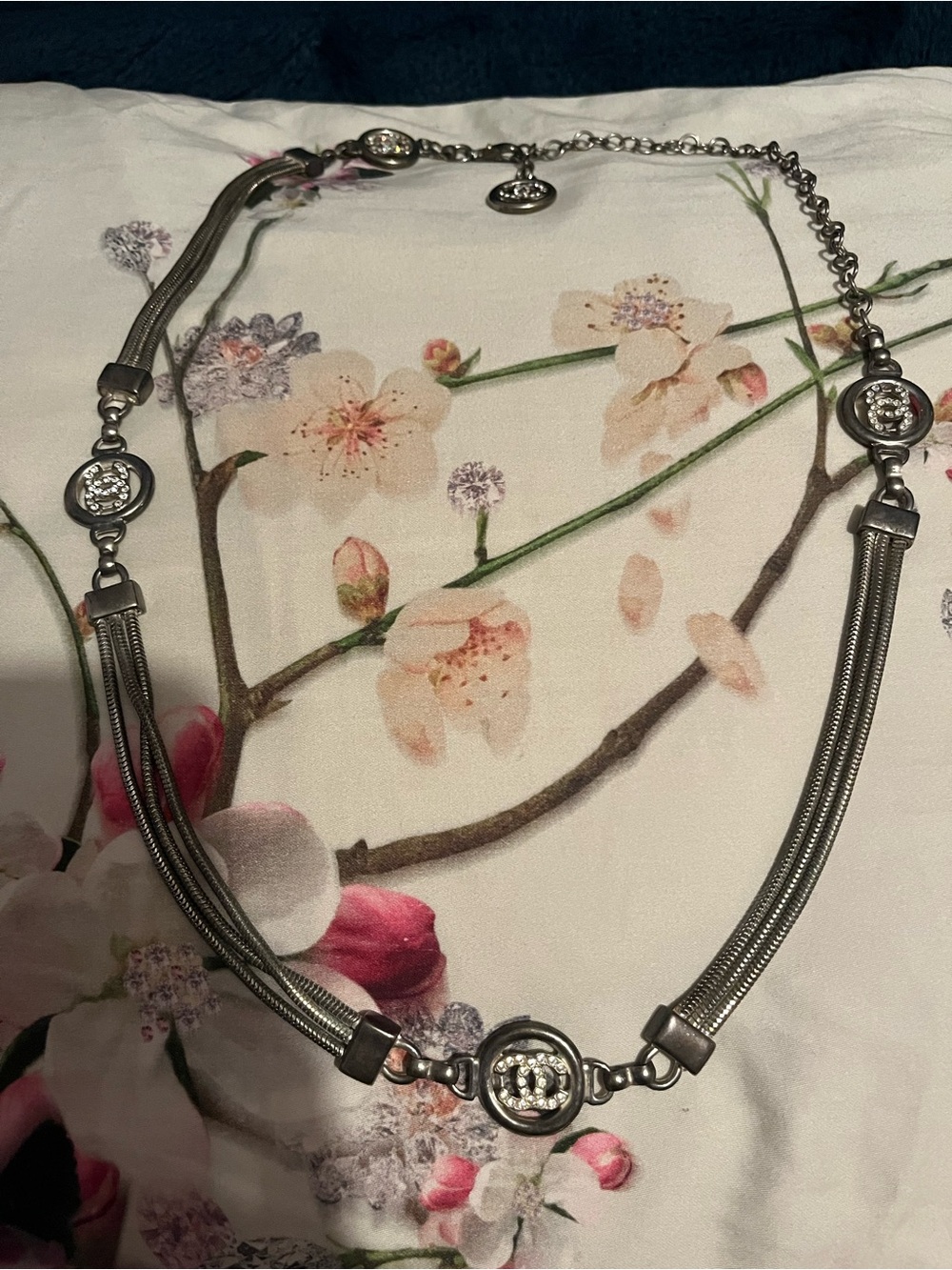 CHANEL Multi-Chain Logo Accent Belt
